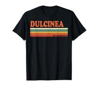 Dulcinea Retro Personalizado Nombre Vintage Rayas Camiseta