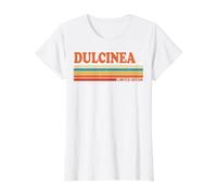 Dulcinea Retro Personalizado Nombre Vintage Rayas Camiseta gráfica económica