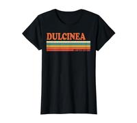 Dulcinea Retro Personalizado Nombre Vintage Rayas Camiseta gráfica económica