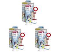 DULCOP - Burbujas Bluey - Burbujas de Jabón - 60 Ml - 047337 - Azul - Plástico - Licencia Oficial - Juguete Infantil - Juego al Aire Libre - A Partir de 3 años (Paquete de 3)