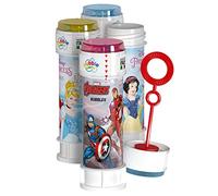 DULCOP - Burbujas de Los Vengadores o Princesas Disney - Burbujas de Jabón - 60 Ml - 047332 - Multicolor - Plástico - Licencia Oficial - Juguete Infantil - Juego al Aire Libre - A Partir de 3 años