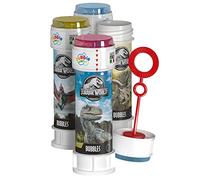 DULCOP - Burbujas Jurassic PARC/Jurassic World - Burbujas de Jabón - 60 Ml - 047335 - Multicolor - Plástico - Licencia Oficial - Juguete Infantil - Juego al Aire Libre - A Partir de 3 años
