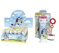 DULCOP - Pack de 36 Burbujas Bluey - Burbujas de Jabón - 60 Ml - 047337PA - Azul - Plástico - Licencia Oficial - Juguete Infantil - Juego al Aire Libre - A Partir de 3 años