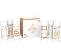 Dulcop - Wedding Terra - Pompas de Jabón Boda 6 x 60 ml - Tubos Blancos con Soplador Integrado - Detalle Boda Regalo Invitados - Made in Italy