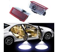 Duleutgnu 2 luces LED para puerta de coche, con logotipo, iluminación de entrada, emblema decorativo, tira de bienvenida