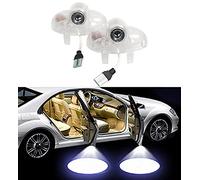 Duleutgnu 2 unidades de proyectores para puerta de coche, iluminación de puerta con logotipo, iluminación LED de bienvenida emblema proyección 3D (azul, azul normal)