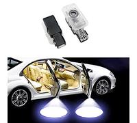 Duleutgnu Lote de 2 luces LED para puerta de coche con logotipo de bienvenida y proyección de emblema HD para Volvo