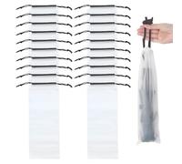 DULFAX Paraguero, 20 Piezas Bolsas de Paraguas Húmedas Bolsas de Repuesto, Bolsa de almacenamiento de Paraguas de Plástico translúcido