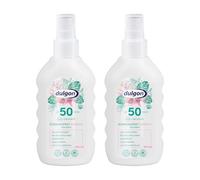 dulgon 2 x Crema solar Sensitiv Spray SPF 50 200 ml - Crema solar sin octocrylene - Protección contra rayos UVA y UVB - Spray solar 50 resistente al agua, vegano y sin microplásticos - Protector solar