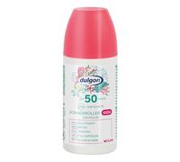 dulgon Rodillo de protección solar SPF 50 para niños, 100 ml, protección contra la radiación UVA y UVB, resistente al agua y 24 horas de humedad, protector solar infantil, sin perfume, vegano y sin