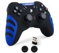 DuLingKer Mando PC Inalámbrico, Mandos PS3 PC Gamepad con Hall Effect Joystick y Doble Vibración, Inalámbrico 2,4G Game Mandos para Windows 11 10 8 7, PS3, Android TV, TV Box, Steam, Raspberry Pi