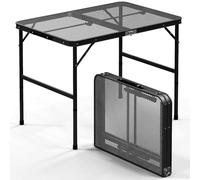 DULNICE Mesa Plegable Camping 90 x 60 cm,Mesa de Camping Ligera y Plegable con Patas de Altura Ajustable para una Mesa Camping Multifuncional.