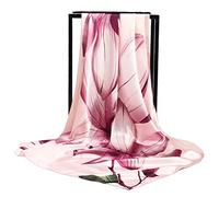 DULSPUE bandana mujer, pañuelos, cuellos mujer, chales chal para fiestas, estolas para bodas, pañuelos elegantes rosa (90 * 180cm)