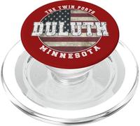 Duluth Minnesota, Bandera Estadounidense Vintage PopSockets PopGrip para MagSafe
