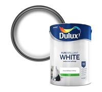 Dulux - Pintura satinada, 5 L, color blanco puro brillante, blanco, 500007