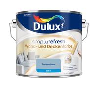 Dulux Simply Refresh Pintura para pared y techo, color azul veraniego, 2,5 litros, pintura interior refrescante y duradera para un hogar hermoso
