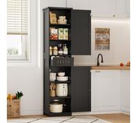 DUlVBPE Armario de cocina de 170 × 40 × 30 cm, con 2 puertas y 1 cajón, así como estantes ajustables para almacenamiento flexible. Adecuado para cocina, comedor o sala de estar.