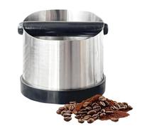 Dulynva 700ml Knock Box Cafe Accesorios Acero Inoxidable Recipiente para Café Expreso Barista Absorbente de Golpes Contenedor de Posos de Café con Barra de Golpe Extraíble y Base Antideslizante