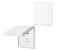 DULZEN 2 Piezas Tipo 86 Tapa para Enchufes de Estanco Exterior Pared Autoadhesivo Cubierta Toma Corriente Tapa Enchufes Pared Protector de Enchufes Exterior para de Baño, Cocina, Dormitorio
