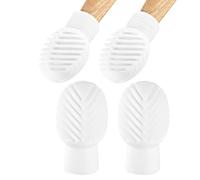 Dumadores De Baqueta - 4pcs Silicona Cabezas De Cabezal De Batería Para Práctica Silenciosa - Drum Drum Dumener De Tambor Mute Silicona Drumings | Protectores De Duraderos Con Resistencia A La Du