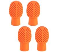 Dumadores De Baqueta - 4pcs Silicona Cabezas De Cabezal De Batería Para Práctica Silenciosa - Drum Drum Dumener De Tambor Mute Silicona Drumings | Protectores De Duraderos Con Resistencia A La Du