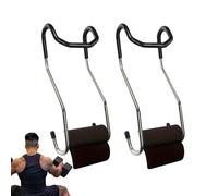 Dumbbell Spotter Hooks Hangers - 26,5 x 12,5 cm Safety Bench Press Equipment, Lightweight Dumbbell Hooks, Strength Training Equipment for lifting Fitness Bench Deadlift Squat Home Outdoor Women Men