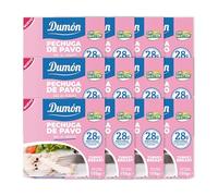 DUMON Conserva Pechuga de Pavo al Natural, 12 cajas de 155gr con 28 gr de Proteína, enlatado Sin Gluten