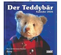DUMONT - Calendario 2026 del oso de peluche: calendario de folletos de 30 x 30 cm con 12 encantadoras escenas de peluche, clásico para coleccionistas y amantes de los osos