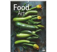 DUMONT - Food Art 2026 - Calendario de pared 50 x 70 cm - Fotografía de comida artística con 12 motivos creativos, calendario de cocina decorativo