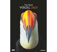 DUMONT - Tim Flach: Vögel 2025, 50 x 70 cm, Posterkalender mit diversen Vogelarten in faszinierenden Nahaufnahmen, fotografiert von einem der weltbesten Tierfotografen Tim Flach, deutsches Kalendarium