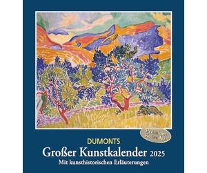 DUMONTS - Calendario artístico grande 2025, clásico, moderno, impresionista, expresionista, calendario de pared, formato 45 x 48 cm