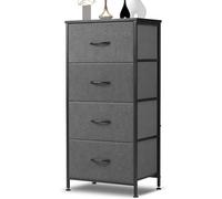 DUMOS Dresser for Bedroom Cómoda, Metal, Gris, 4-Drawer
