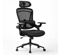 DUMOS Silla de Oficina ergonómica, Silla de Escritorio con reposacabezas, Silla de Oficina, 150 kg, sillas de Oficina con cómodo Soporte Lumbar, Silla de Gaming, Silla giratoria, Silla de Oficina