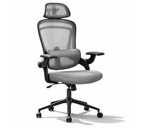 DUMOS Silla de Oficina ergonómica, Silla de Escritorio con reposacabezas, Silla de Oficina, 150 kg, sillas de Oficina con cómodo Soporte Lumbar, Silla de Gaming, Silla giratoria, Silla de Oficina