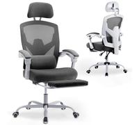 DUMOS Silla de Oficina ergonómica UNA Silla de Escritorio con cómodos respaldos equipados con un cómodo Soporte Lumbar y reposapiés Silla de Oficina Adecuada para el hogar