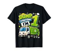 Dump Everything Im 1 Years Old Garbage Truck 1st Birthday Camiseta