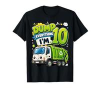 Dump Everything Im 10 Years Old Garbage Truck 10th Birthday Camiseta