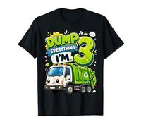 Dump Everything Im 3 Years Old Garbage Truck 3rd Birthday Camiseta