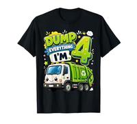 Dump Everything Im 4 Years Old Garbage Truck 4th Birthday Camiseta
