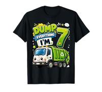 Dump Everything Im 7 Years Old Garbage Truck 7th Birthday Camiseta