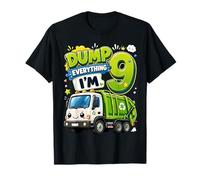 Dump Everything Im 9 Years Old Garbage Truck 9th Birthday Camiseta