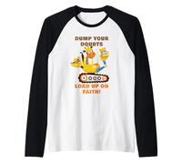 Dump Your Doubts, Load up on Faith! Kids Construction Animal Camiseta Manga Raglan