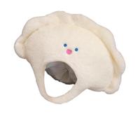 Dumpling Headgear - Halloween Cosplay Hat, Lovely Cute Themed Party Headwear | 13.78x12.6 Inches, Crystal Velvet + Nylon Fabric Fun Festival Accessory For Children's Day Thanksgiving Birthday