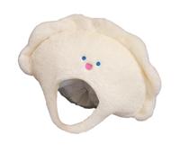 Dumpling Headgear, Lindo Plush Hat for Cosplay and Party Funny Themed Headwear for Halloween Birthday Carnival Easter Acción de Gracias Children's Day Festival Celebration, 35 x 32 cm