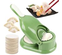 Dumpling Maker, Moldeador de albóndigas, 2 en 1 Gyoza Maker, Moldeador de bocadillos, cortador manual de raviolis para cocina dumpling, raviolis, hacer