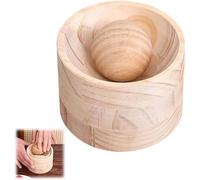 Dumpling Skin Pressing Tool,Effortless Dumpling Press Mold,Food-Grade Natural Wooden Dough Presser,DIY Non-Stick Skin Empanada Maker for Home Making Dumplings,Easy to Use