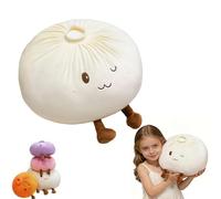 Dumpling Squishes gigantes, almohada gigante de peluche de albóndigas gigantes, albóndigas de arco iris, bola de masa grande para apretar, bolas sensoriales en forma de bollo, almohada para niños y
