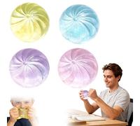 Dumpling Squishies Stress Ball, Giant Glitter Dumpling, Colorful Dumplings Stress Balls Fidget Sensory Toy, Squeeze Dough Ball Stresses Relief Hand Toys, Soft Squeeze Decompression Dough