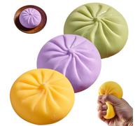 Dumpling Squishies Toy, Dumplings Stress Balls Fidget Sensory Balls, Upgraded Fidget Ball for Office Home, Anxiety Relief Fidget, Relaxation Gift
