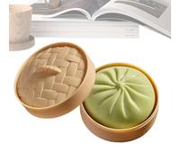 Dumpling Squishy, Juguete para Apretar Sensorial con Bollo Gigante Al Vapor, Juguete De Bollo Al Vapor Que El Estrés Y Desahoga Squishy Squeeze Toys, para Niños Adolescentes Y Adultos